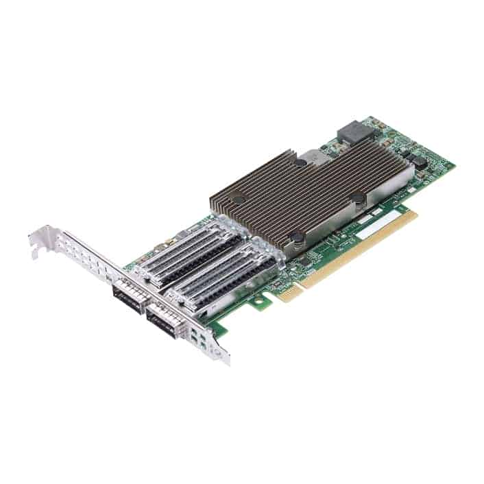 Broadcom NetXtreme 2x 100GbE QSFP56 PCIe Ethernet NIC